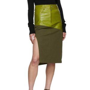 ANDERSSON BELL green sevilla midi skirt